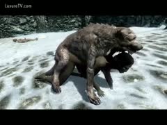 Bonks, monster dog, dark married slut